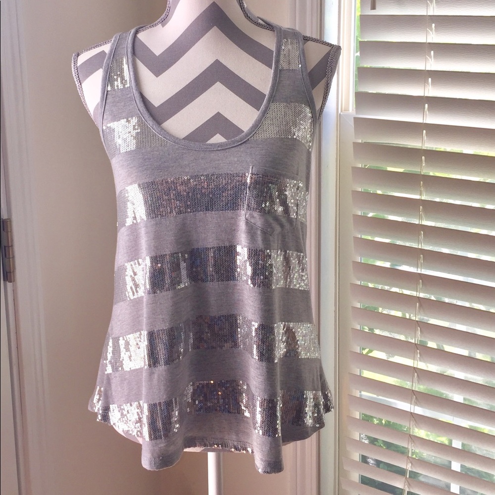 Sequin Striped Tank